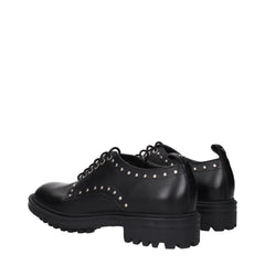 Max Mara Black Leather Oxfords And Derbies - EU38/US8