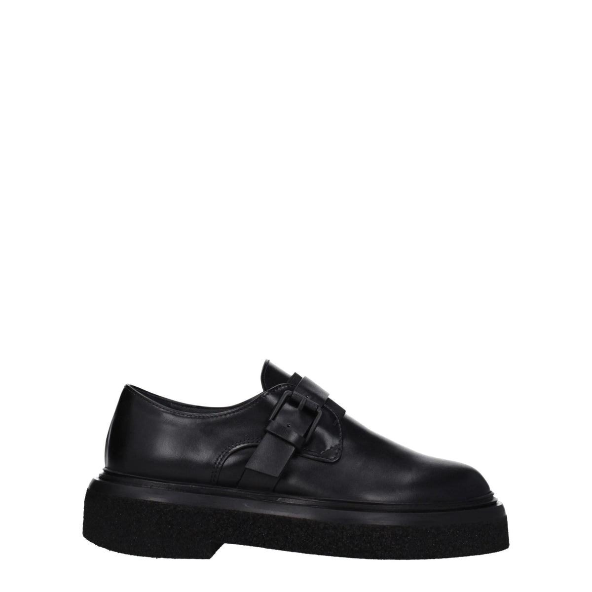 Max Mara Black Leather Oxfords And Derbies - Shoes