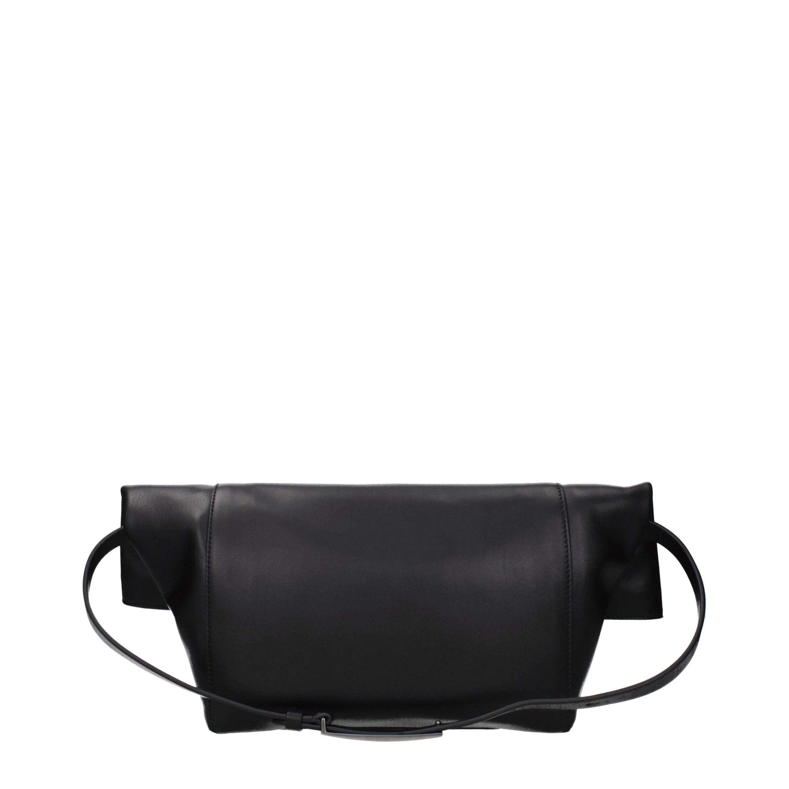 Max Mara Schwarze Lederschultertasche