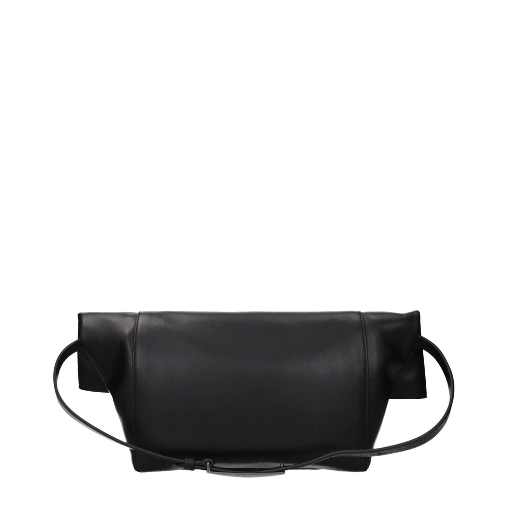 Max Mara Schwarze Lederschultertasche