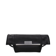 Max Mara Schwarze Lederschultertasche