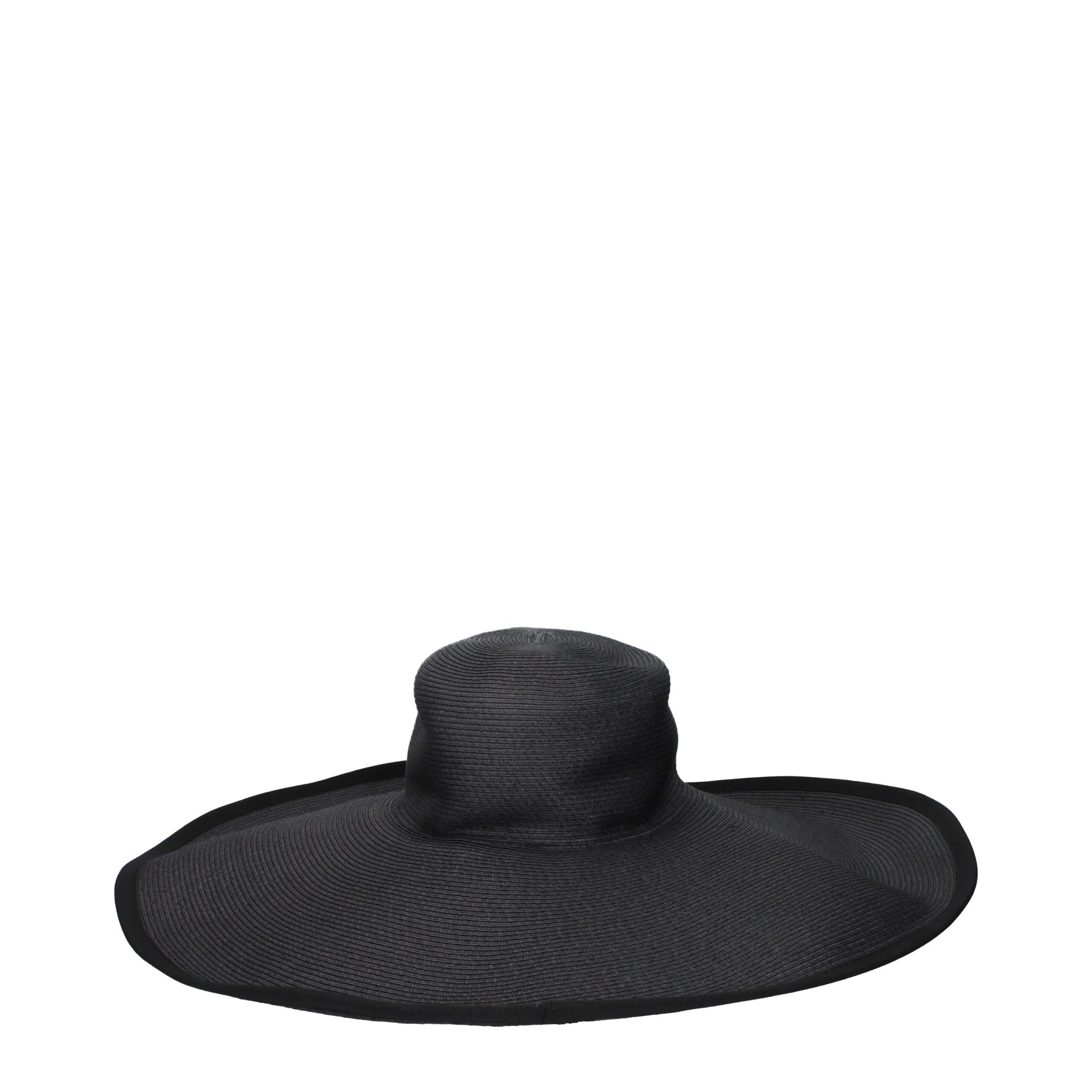 Max Mara Black Paper Sunhats - 57 cm|S