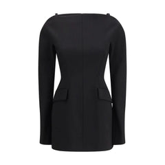 Max Mara Black Polyester Casual Dress - IT38 | S