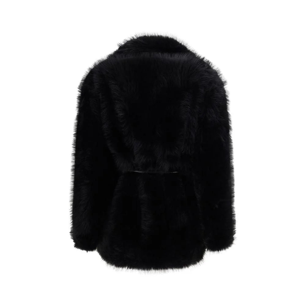 Max Mara Black Polyester Coat