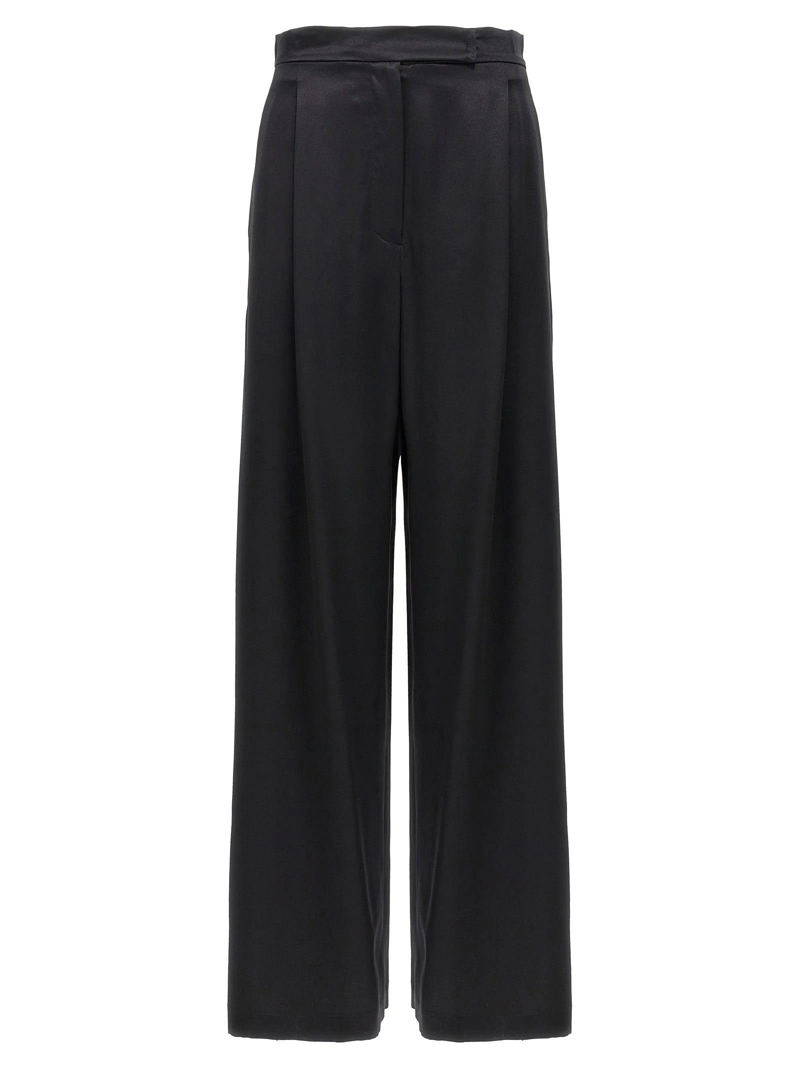 Max Mara Black Silk Casual Pants