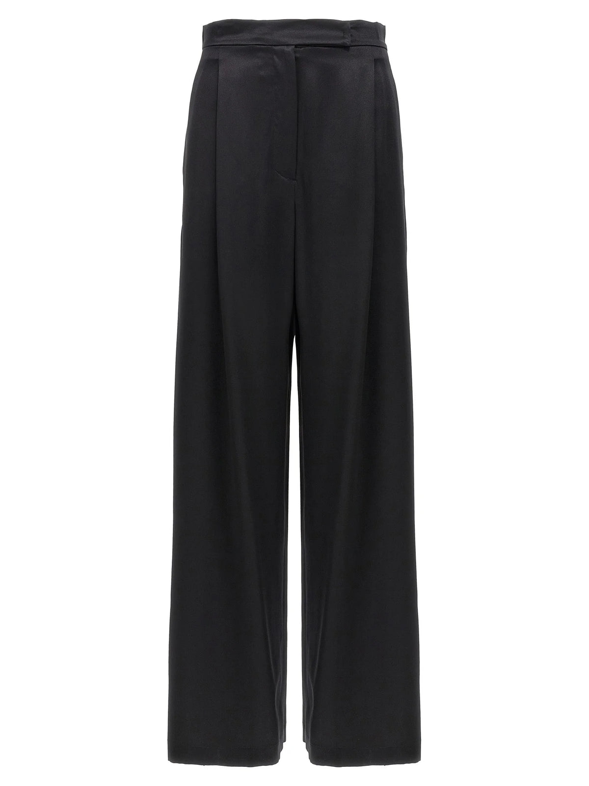 Max Mara Black Silk Casual Pants