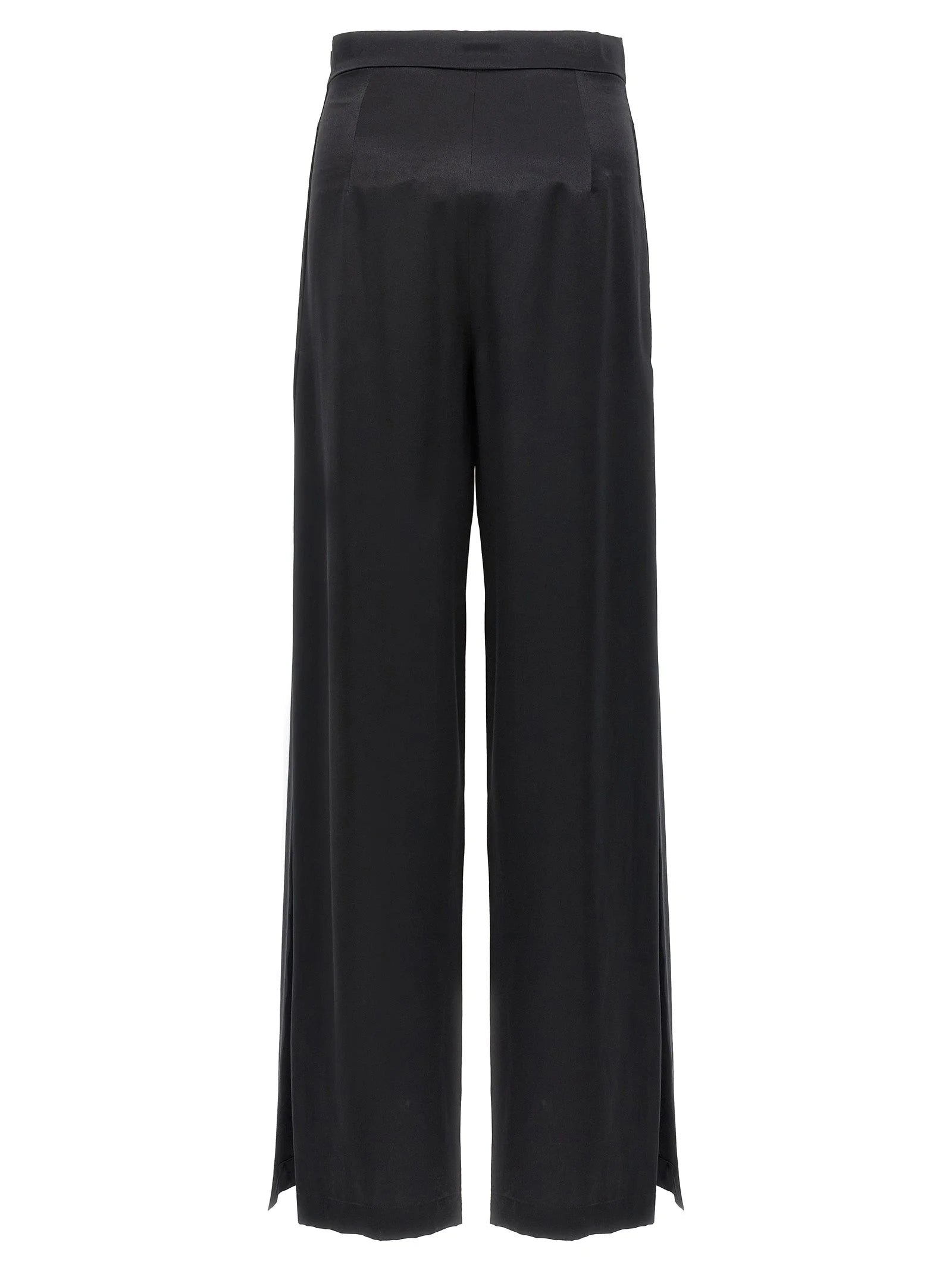 Max Mara Black Silk Casual Pants