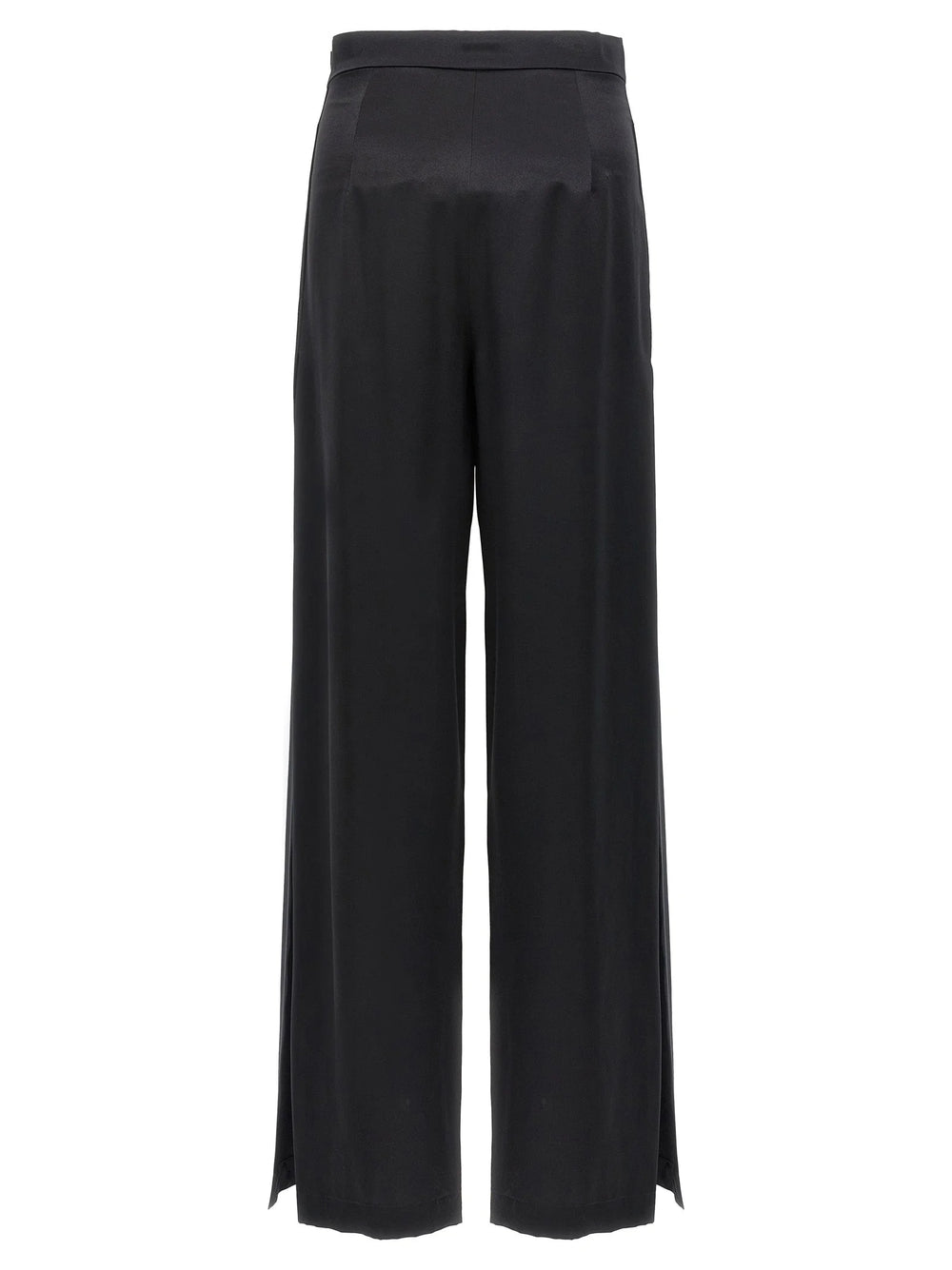 Max Mara Black Silk Casual Pants