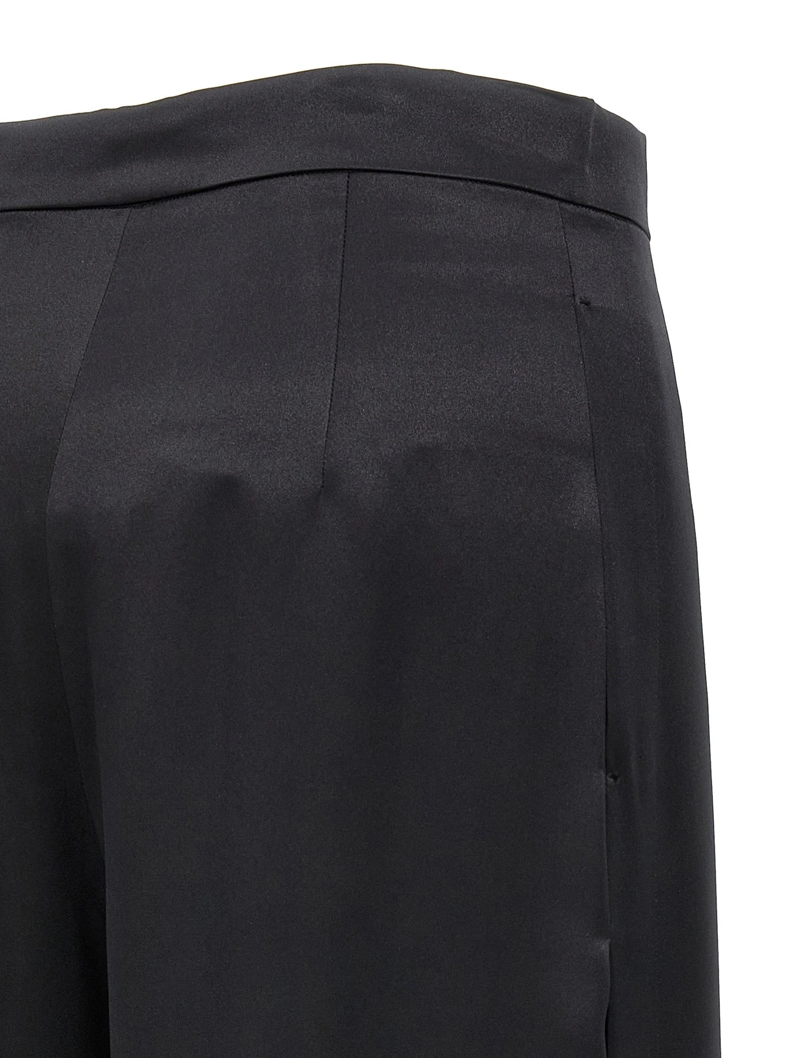 Max Mara Black Silk Casual Pants