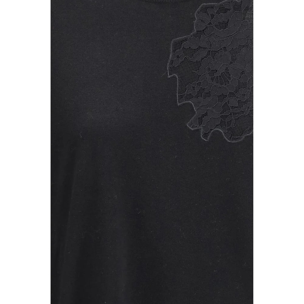 Max Mara Black Silk Sweatshirt