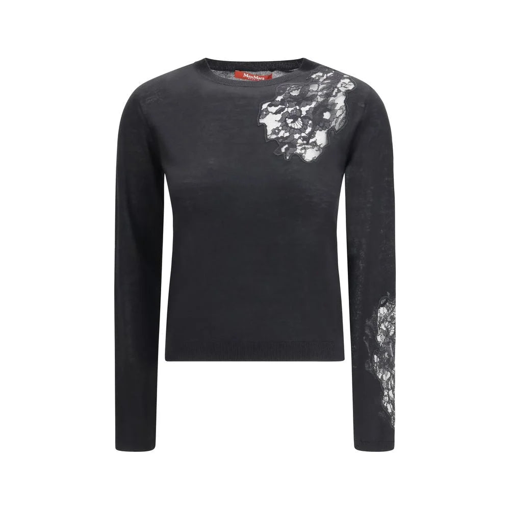 Max Mara Black Silk Sweatshirt