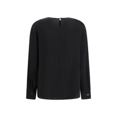 Max Mara Black Triacetate Blouse