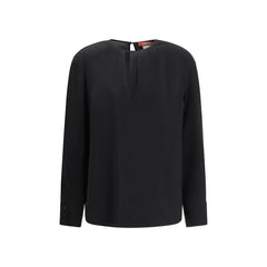 Max Mara Black Triacetate Blouse