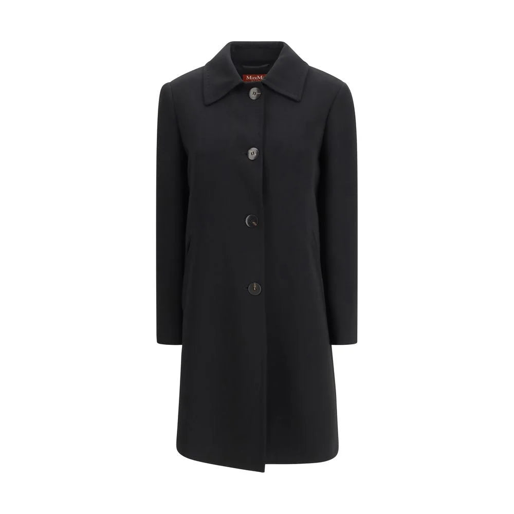Max Mara Black Triacetate Coat