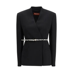 Max Mara Black Triacetate Coat