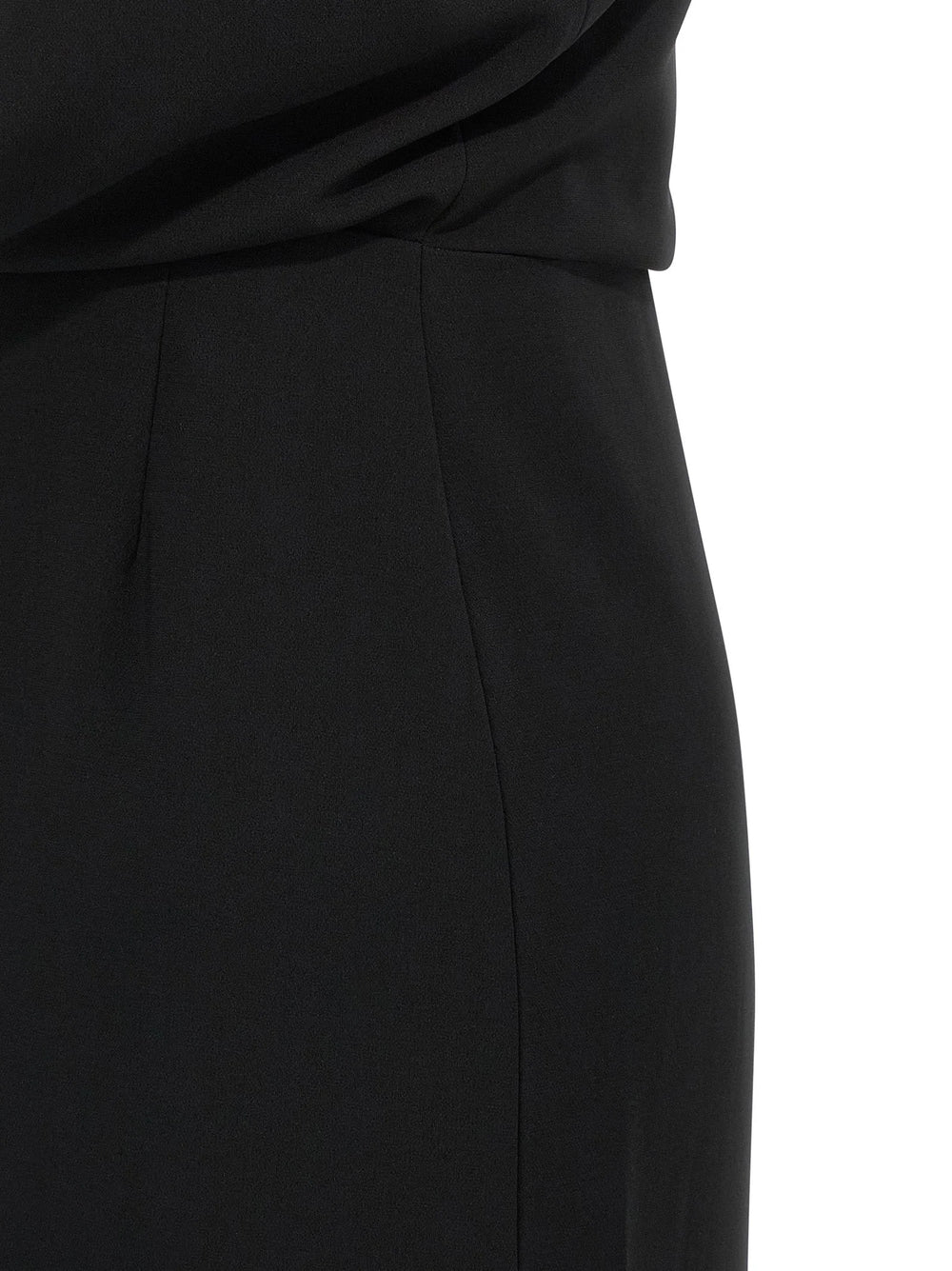 Max Mara Black Triacetate Long Dress