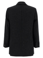 Max Mara Black Virgin Wool Blazer