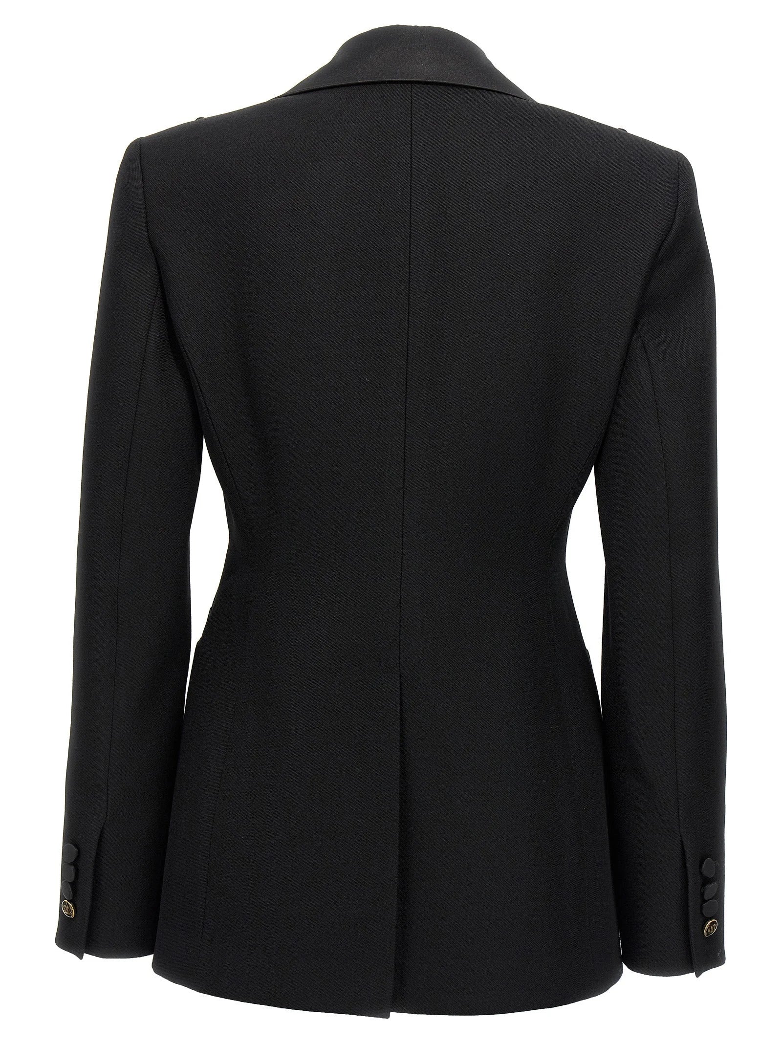Max Mara Black Virgin Wool Blazer