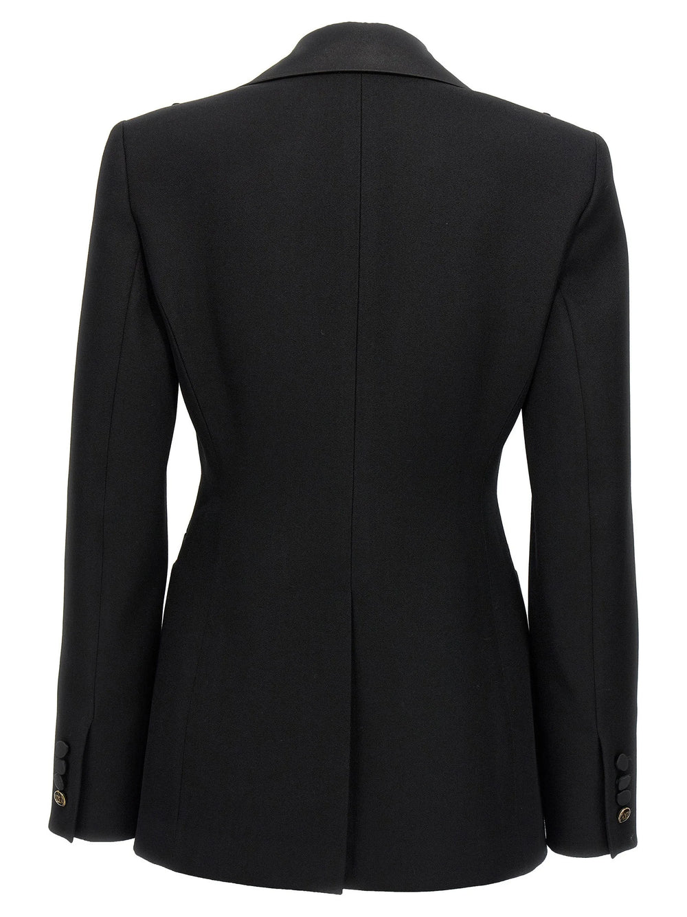 Max Mara Black Virgin Wool Blazer