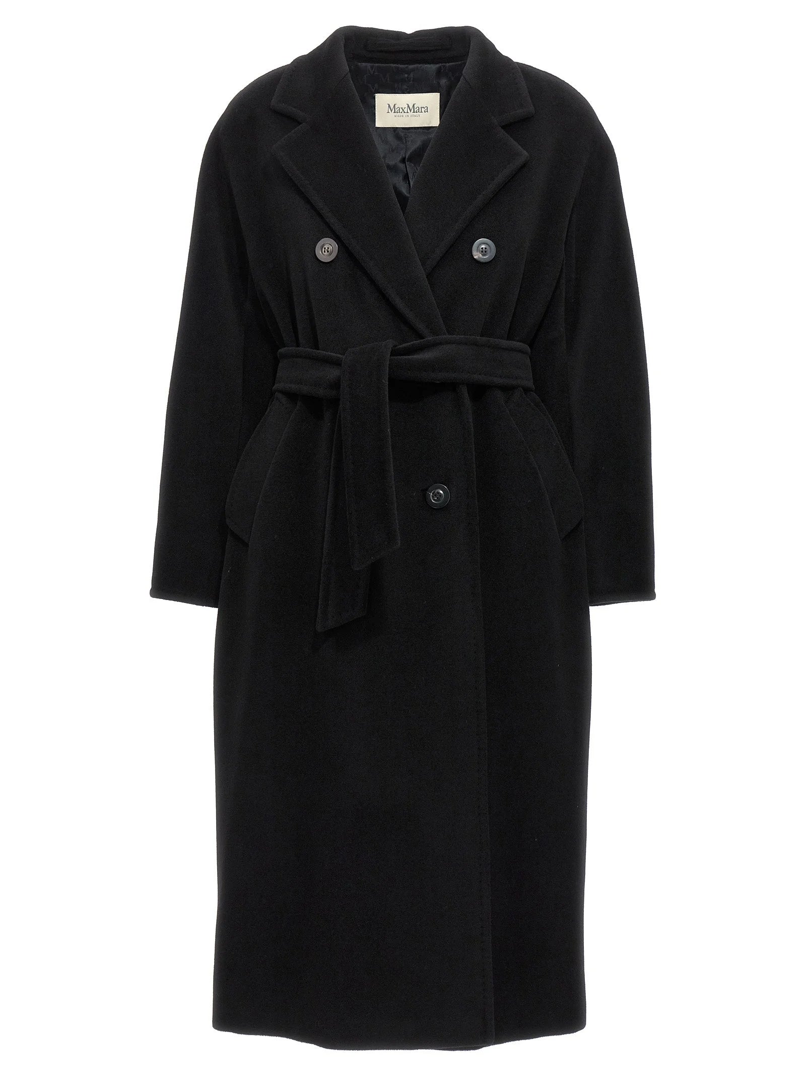 Max Mara Black Virgin Wool Coat