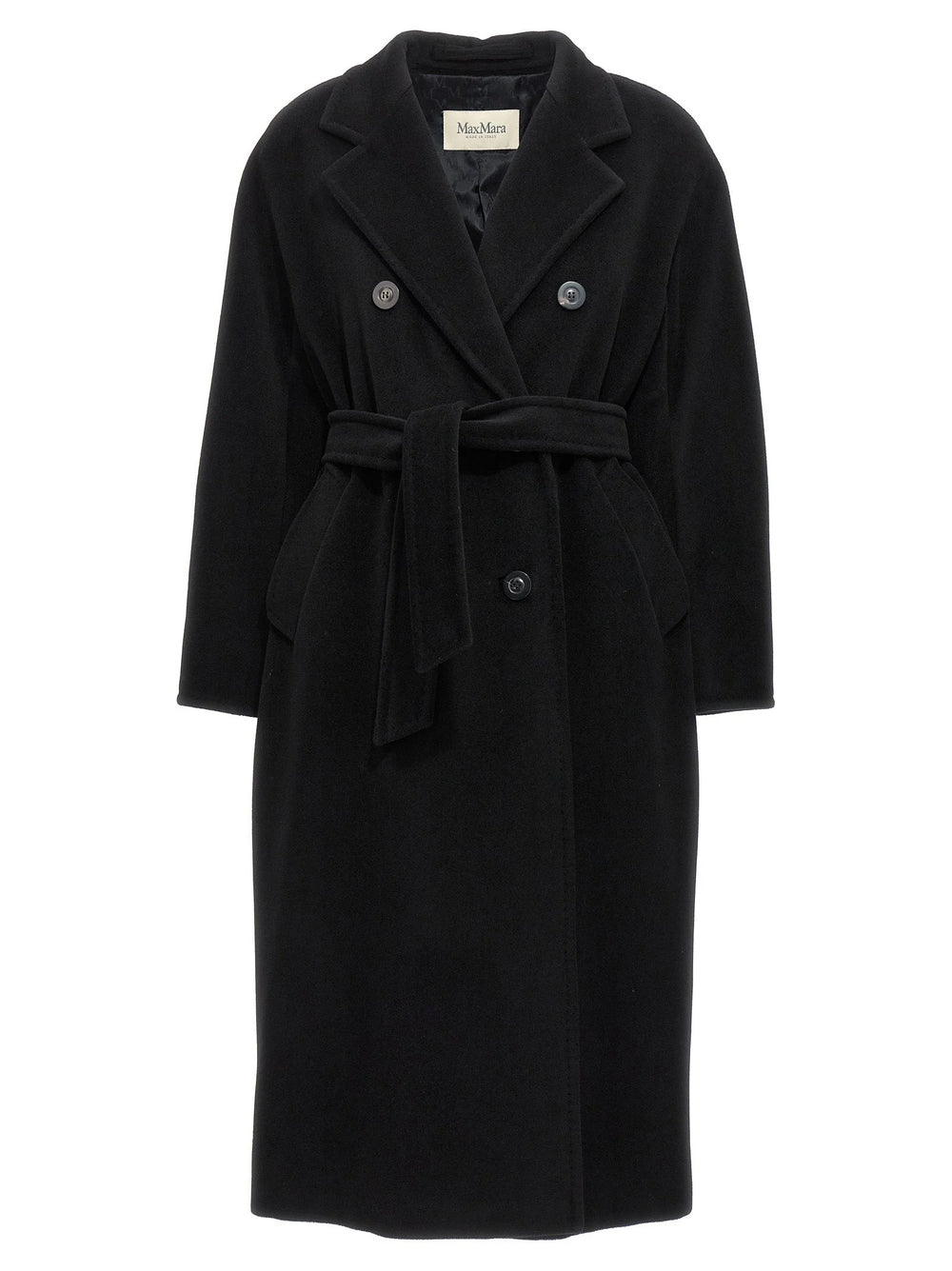 Max Mara Black Virgin Wool Coat