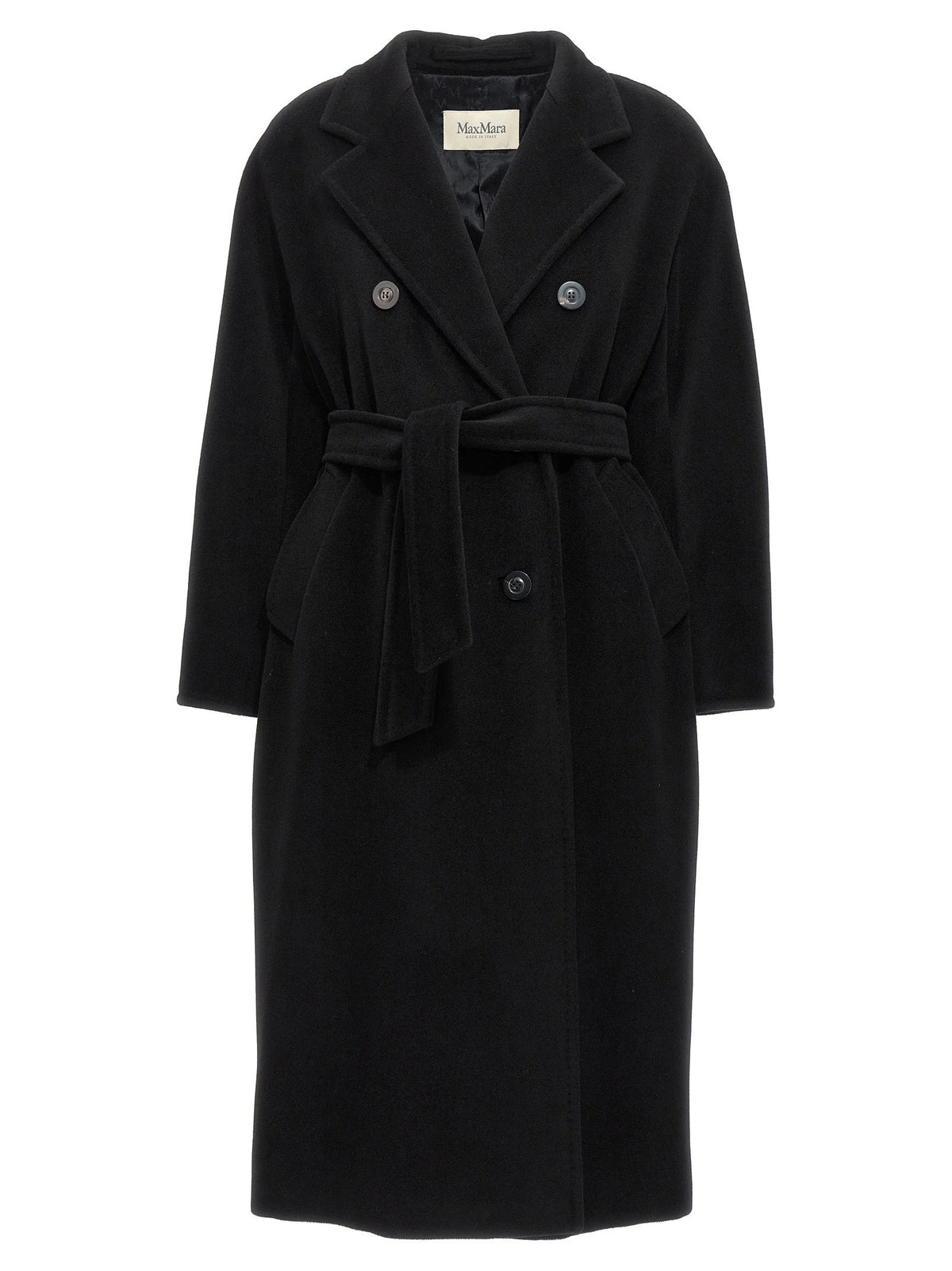 Max Mara Black Virgin Wool Coat