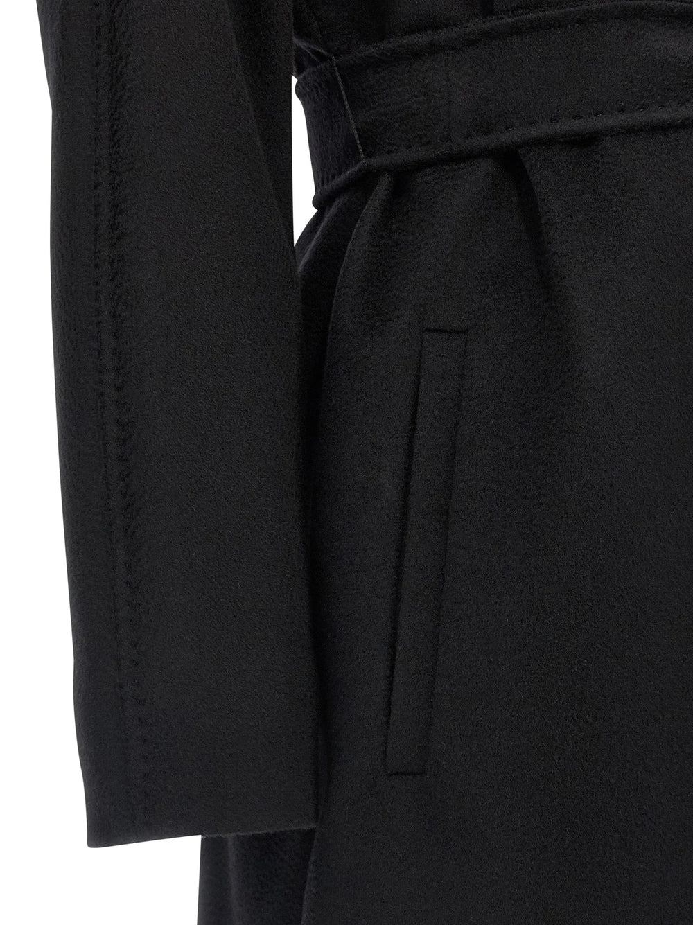 Max Mara Black Virgin Wool Coat