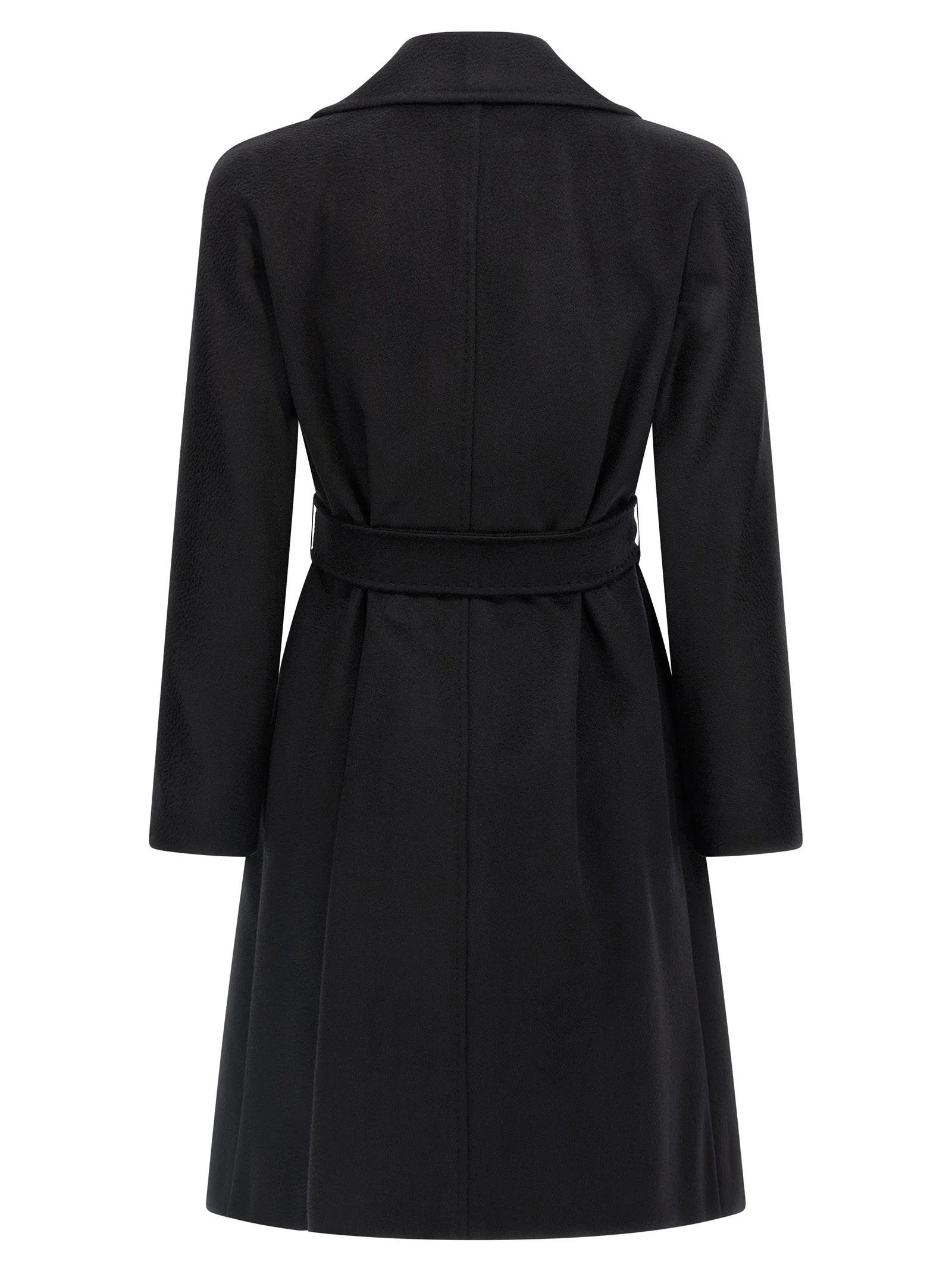 Max Mara Black Virgin Wool Coat