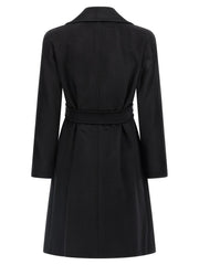 Max Mara Black Virgin Wool Coat