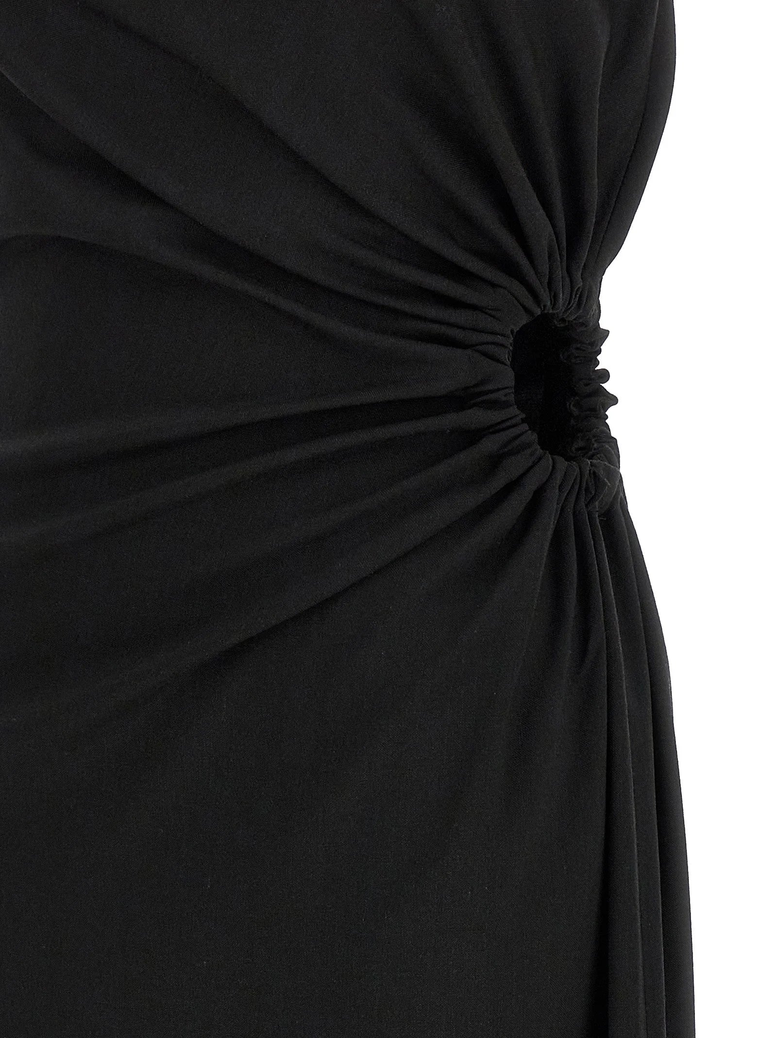Max Mara Black Virgin Wool Long Dress