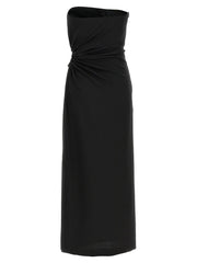 Max Mara Black Virgin Wool Long Dress