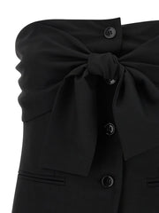 Max Mara Black Virgin Wool Tank Tops
