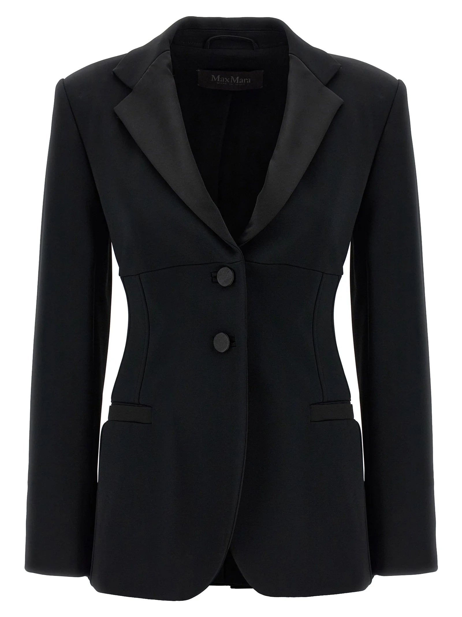 Max Mara Black Viscose Blazer