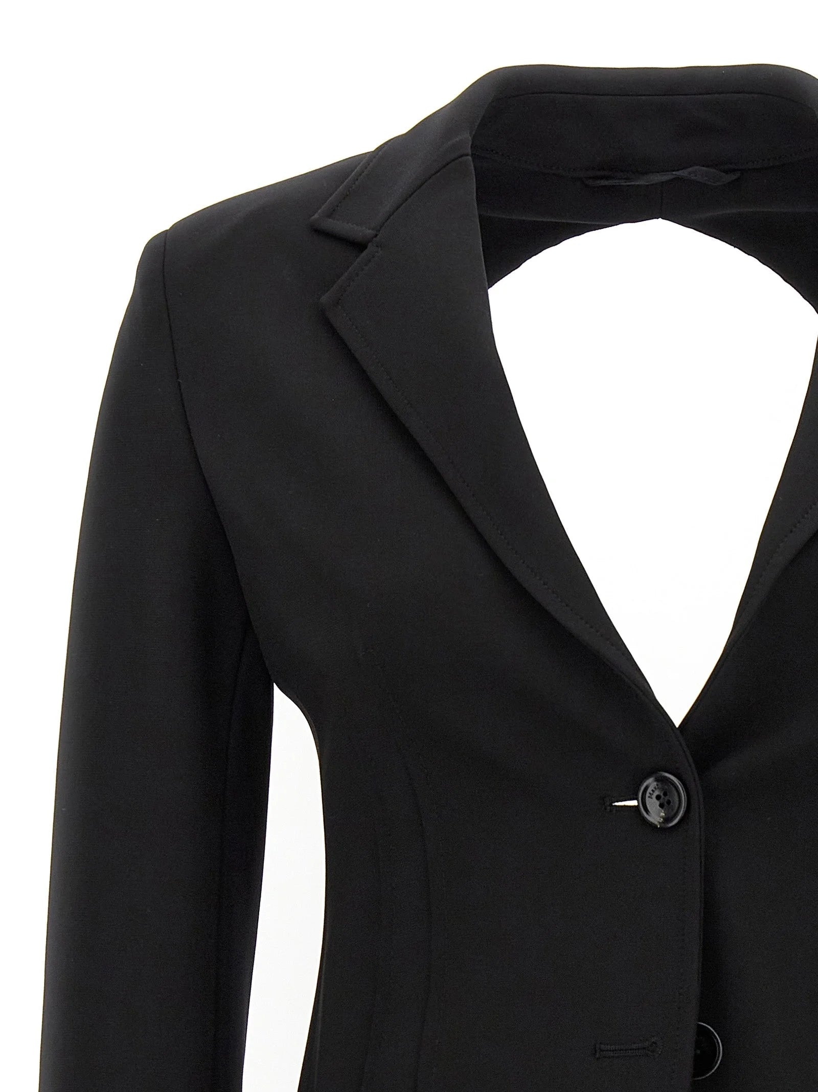 Max Mara Black Viscose Blazer - IT42