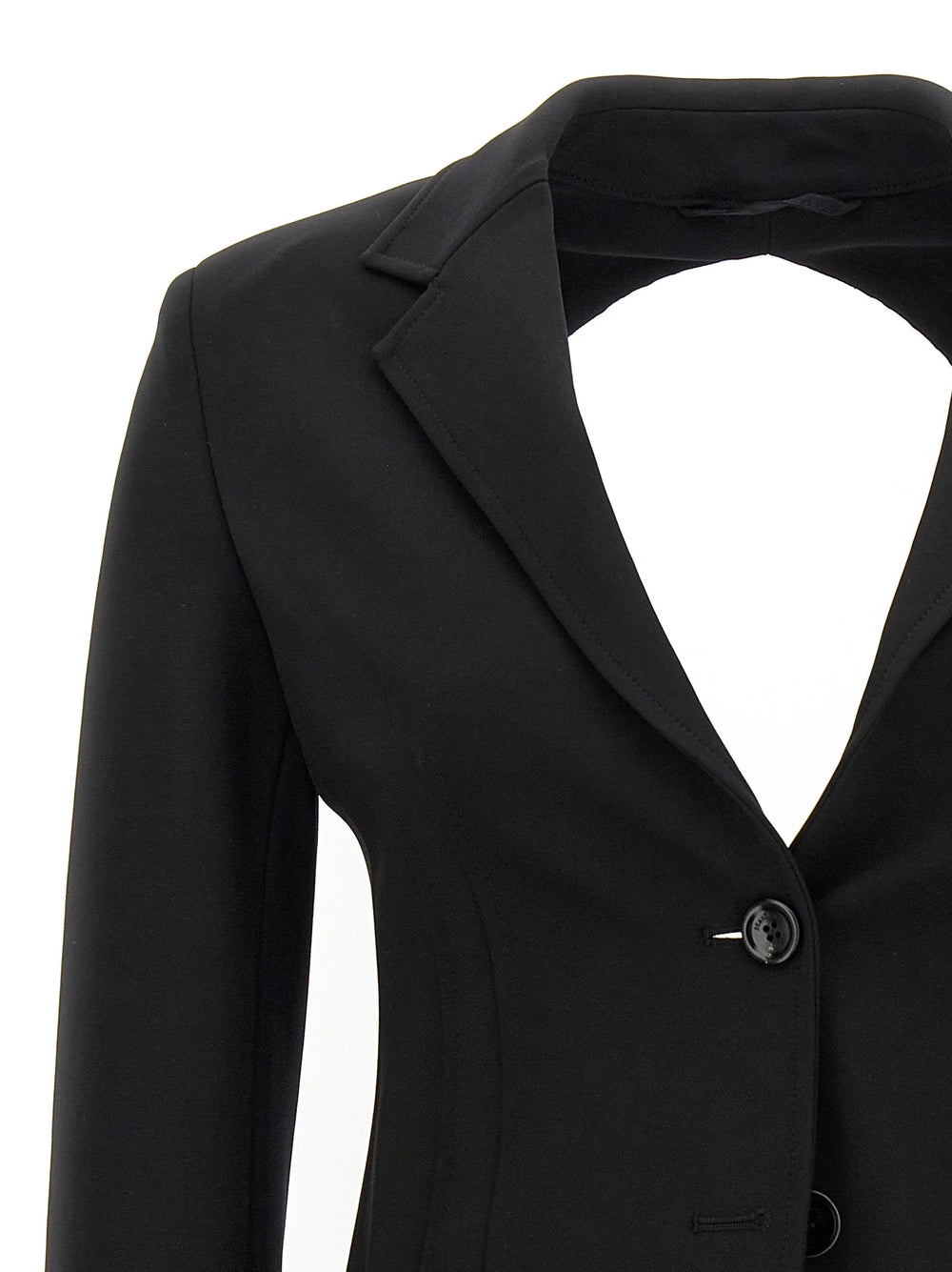 Max Mara Black Viscose Blazer - IT42