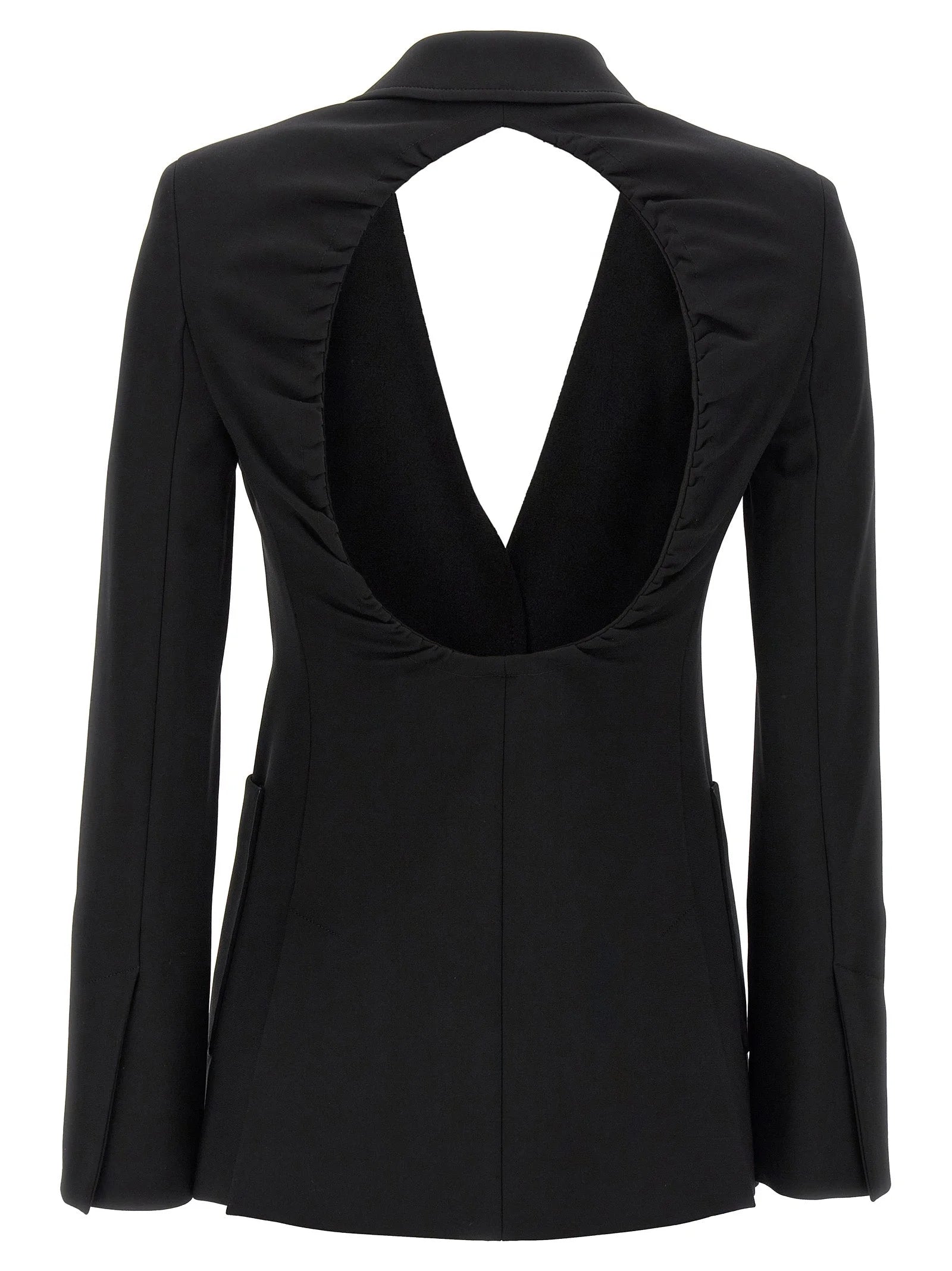 Max Mara Black Viscose Blazer - IT42