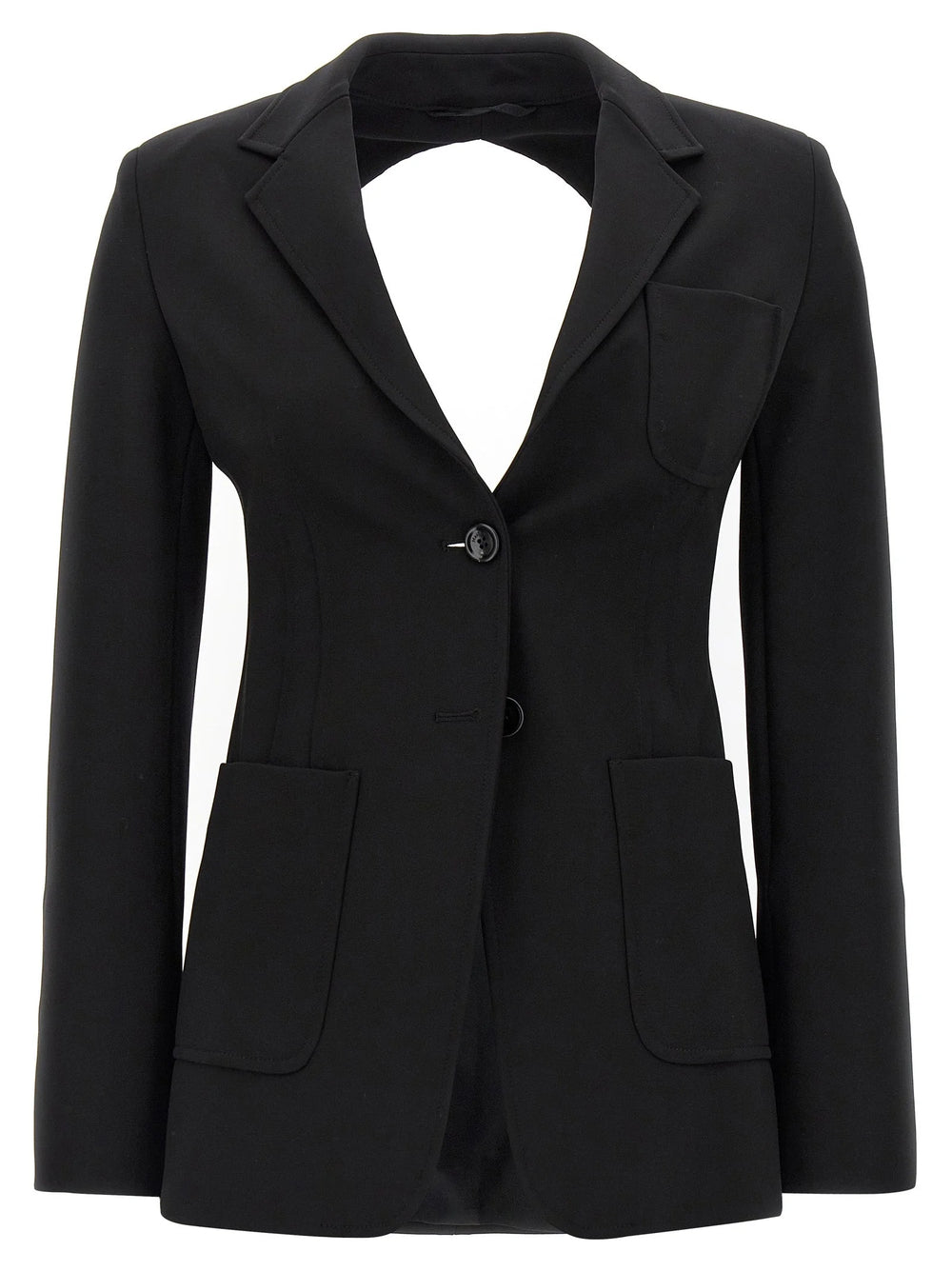 Max Mara Black Viscose Blazer - IT42