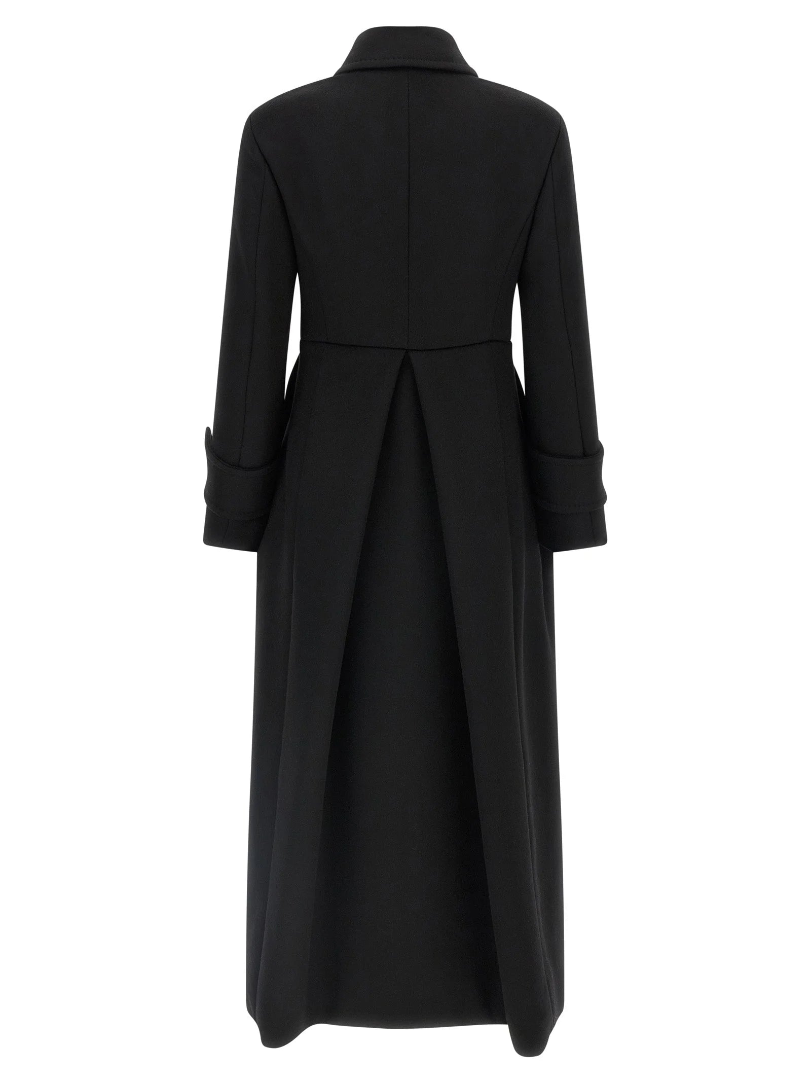 Max Mara Black Wool Coat - IT42