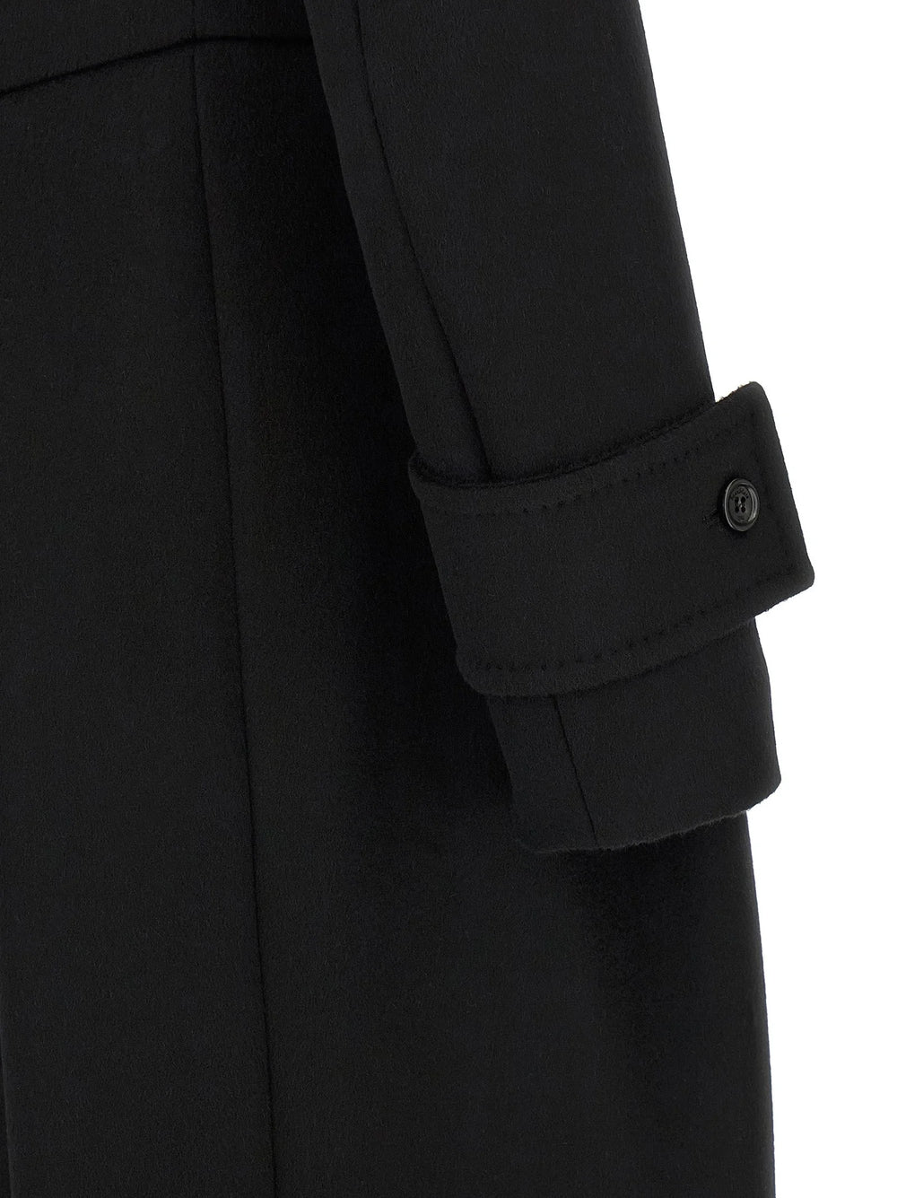 Max Mara Black Wool Coat - IT42