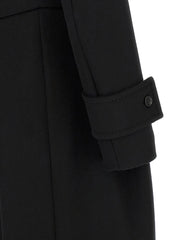 Max Mara Black Wool Coat - IT42