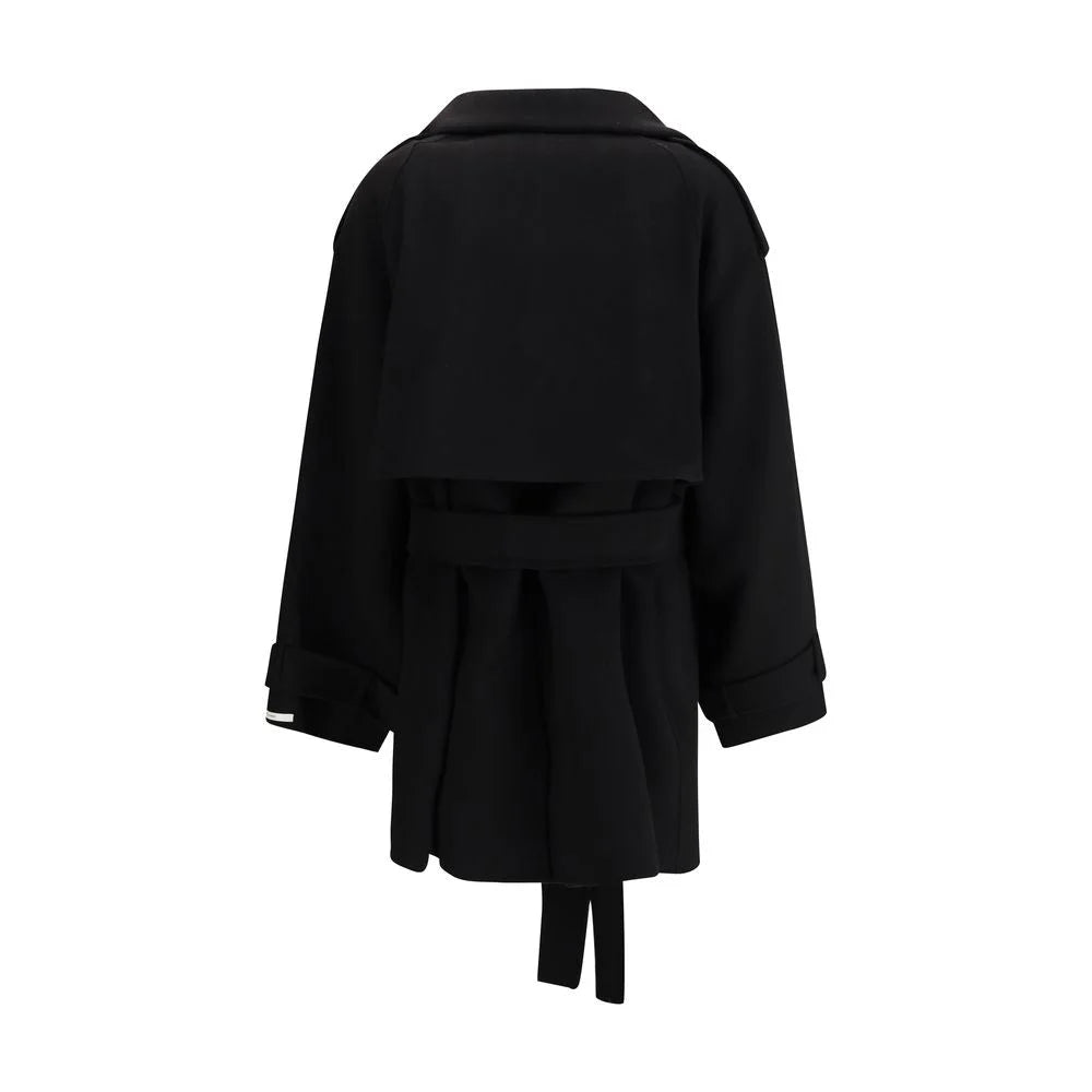Max Mara Black Wool Coat - Overcoats