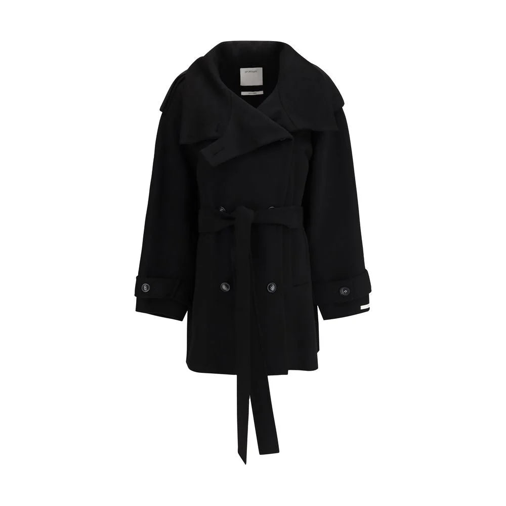Max Mara Black Wool Coat - Overcoats