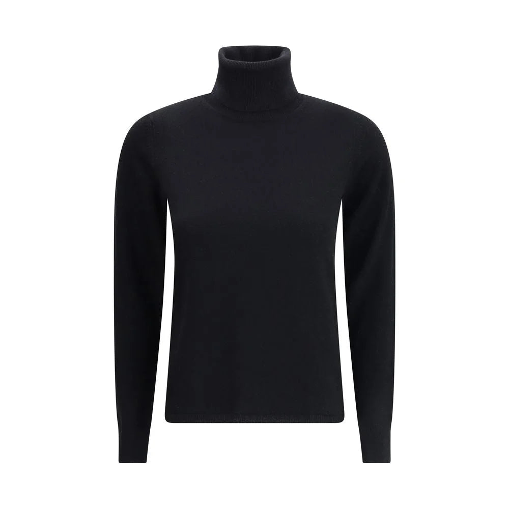 Max Mara Black Wool Turtleneck