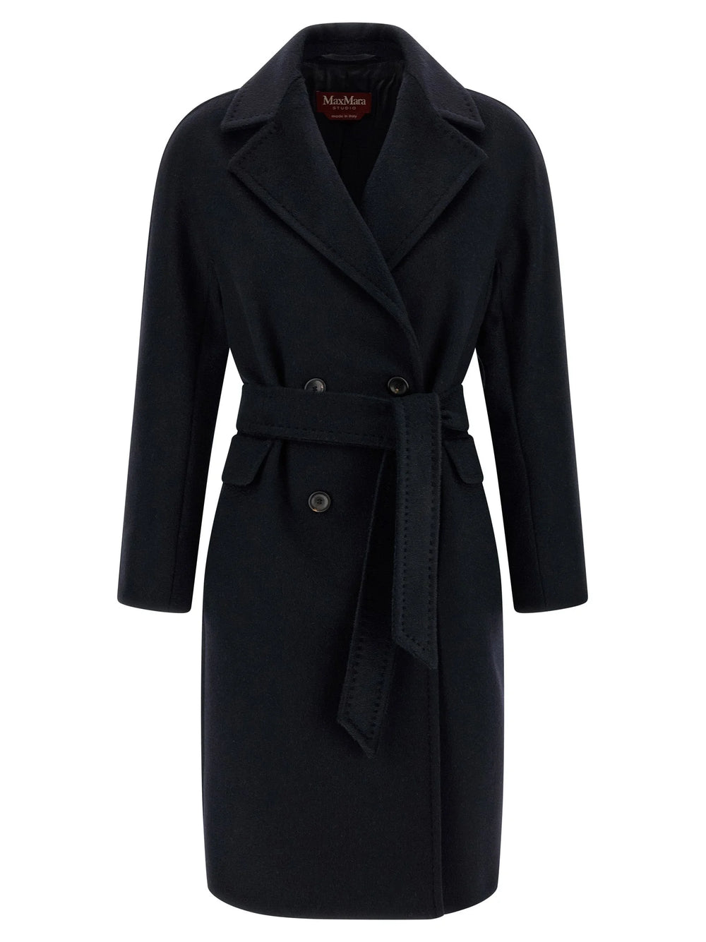 Max Mara Blue Cashmere Coat - IT44