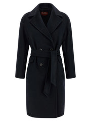 Max Mara Blue Cashmere Coat - IT44
