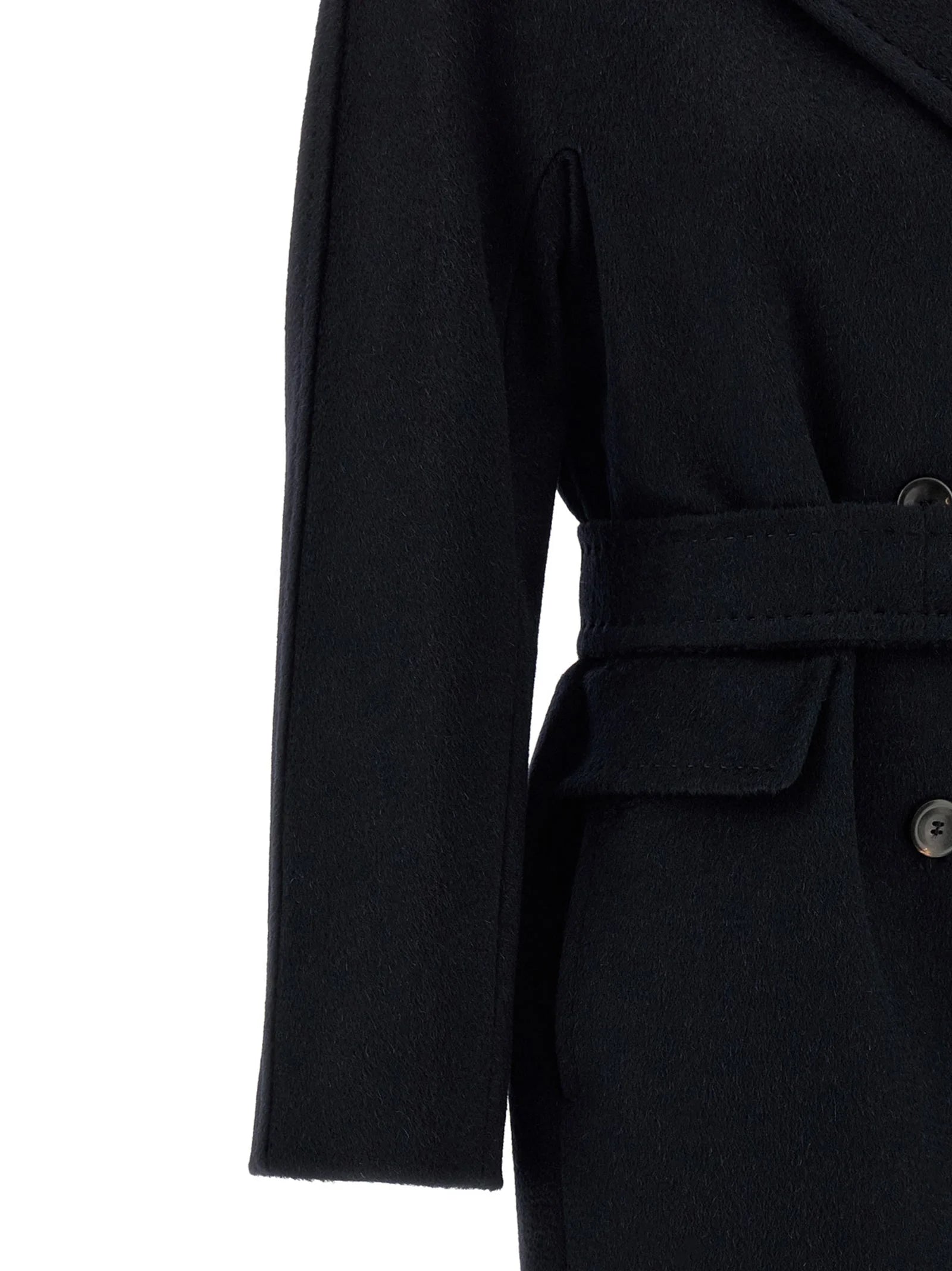 Max Mara Blue Cashmere Coat - IT44