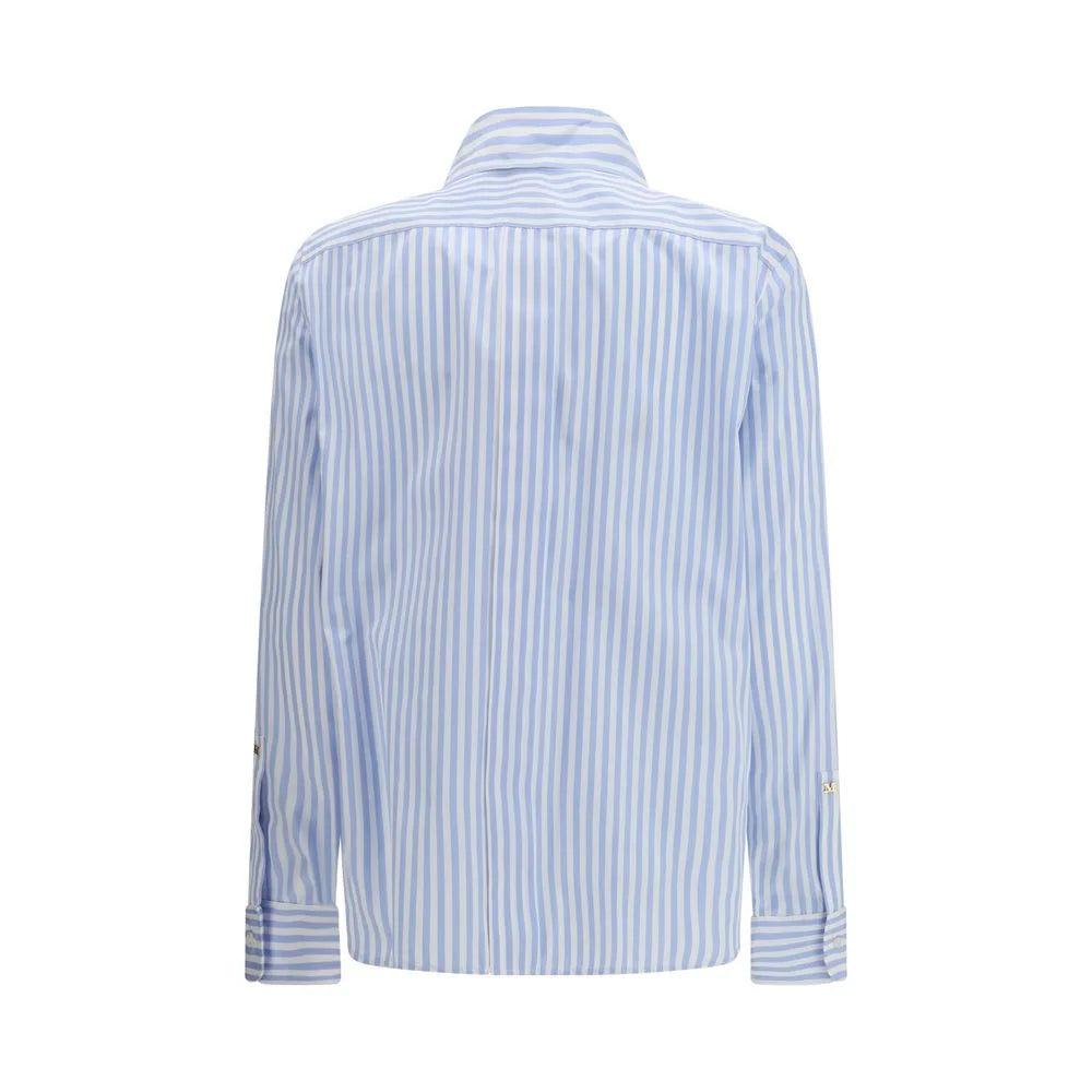 Max Mara Blue Cotton Pattern Shirt - IT40 | M