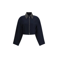 Max Mara Blue Fleece Wool Coat - Sport Jackets