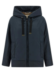 Max Mara Blue Polyester Shell Jacket
