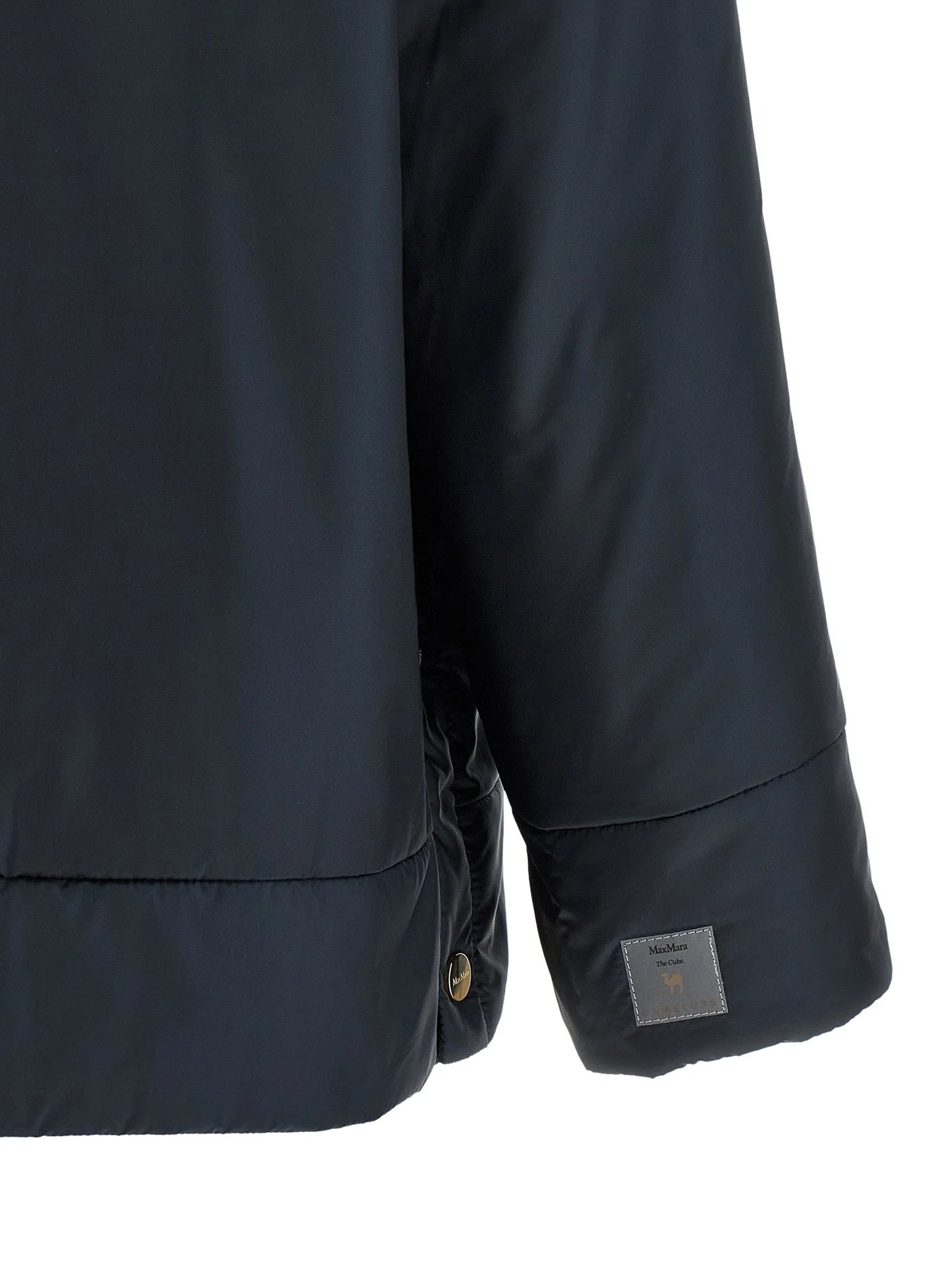 Max Mara Blue Polyester Shell Jacket